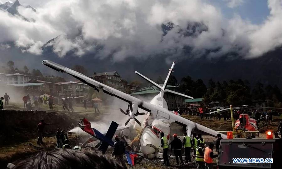 NEPAL-SOLUKHUMBU-LUKLA AIRPORT-AIRCRAFT CRASH