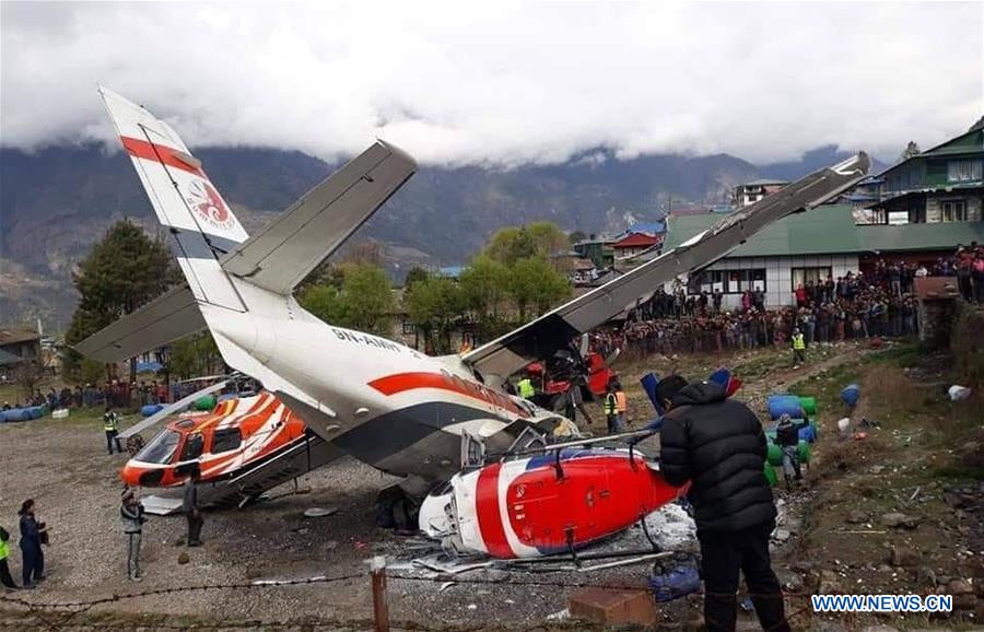 NEPAL-SOLUKHUMBU-LUKLA AIRPORT-AIRCRAFT CRASH