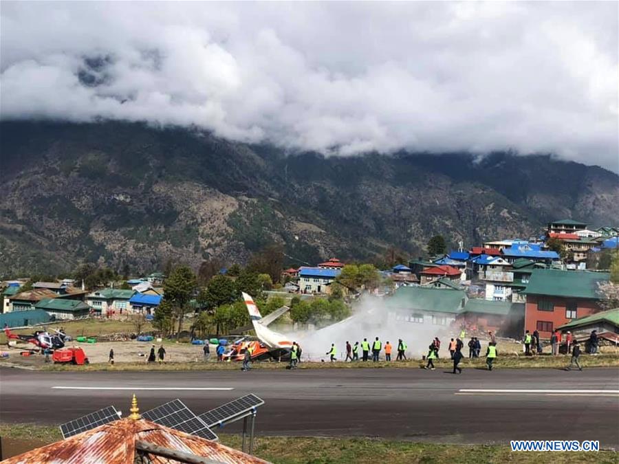 NEPAL-SOLUKHUMBU-LUKLA AIRPORT-AIRCRAFT CRASH