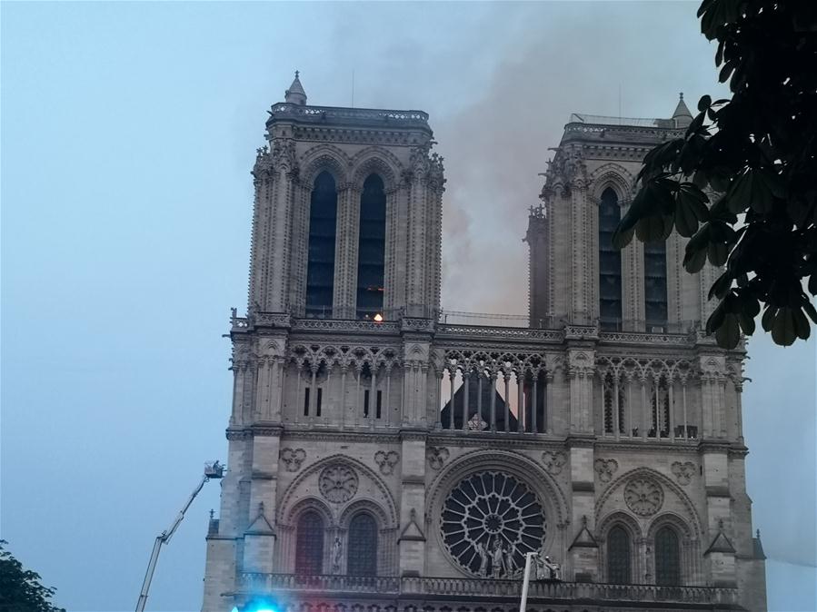 FRANCE-PARIS-NOTRE DAME CATHEDRAL-FIRE