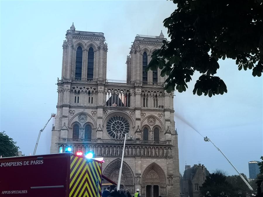 FRANCE-PARIS-NOTRE DAME CATHEDRAL-FIRE