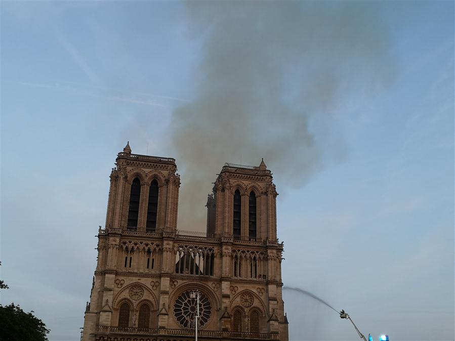 FRANCE-PARIS-NOTRE DAME CATHEDRAL-FIRE