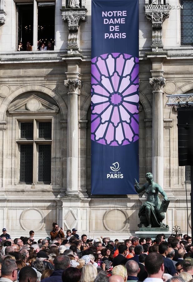 FRANCE-PARIS-NOTRE DAME DE PARIS-COMMEMORATION CEREMONY