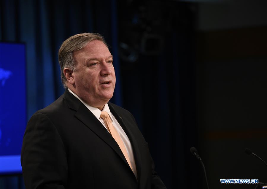 U.S.-WASHINGTON D.C.-MIKE POMPEO-PRESS BRIEFING