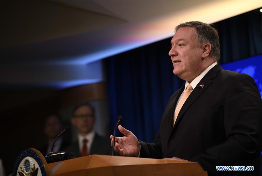 U.S.-WASHINGTON D.C.-MIKE POMPEO-PRESS BRIEFING