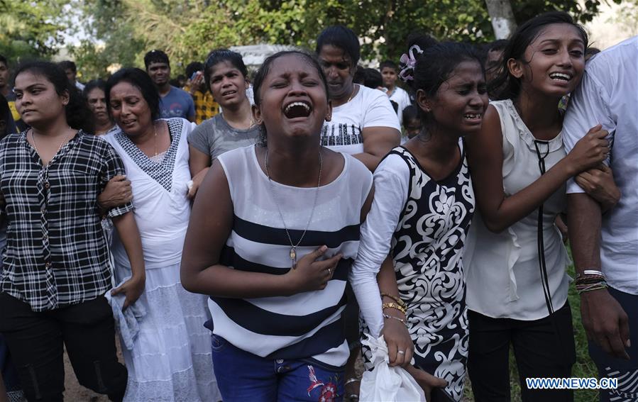 SRI LANKA-COLOMBO-BLASTS-FUNERAL