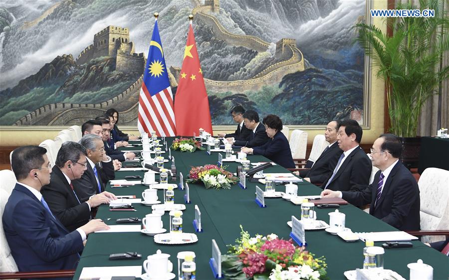 (BRF)CHINA-BEIJING-LI ZHANSHU-MALAYSIAN PM-MEETING (CN)