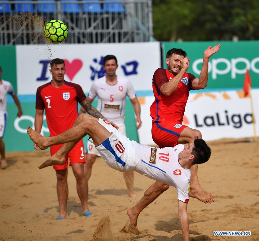 (SP)CHINA-HAIKOU-BEACH SOCCER