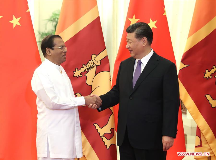 CHINA-BEIJING-XI JINPING-SRI LANKAN PRESIDENT-MEETING (CN)