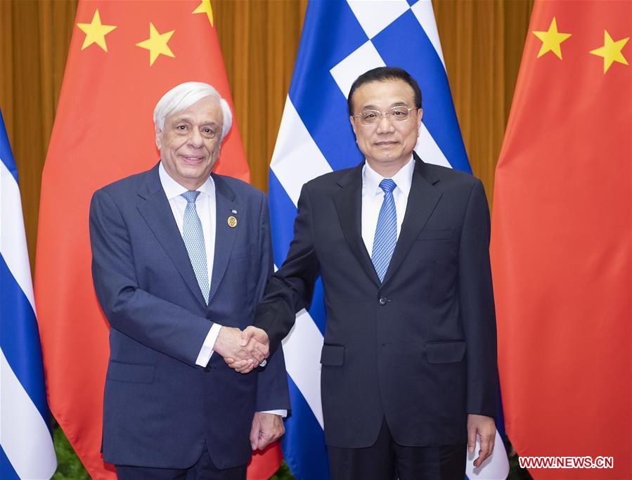 CHINA-BEIJING-LI KEQIANG-GREEK PRESIDENT-MEETING (CN)