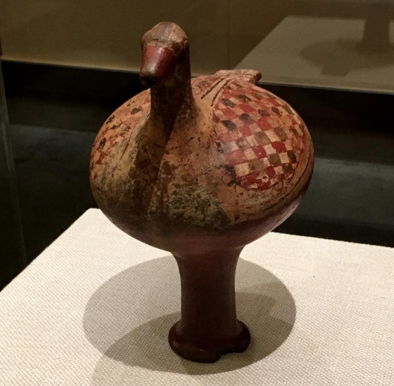 Bird-shaped ceremonial container with typical characters of the ancient Urartu Kingdom, History Museum of Armenia. (Photo provided to China Daily)