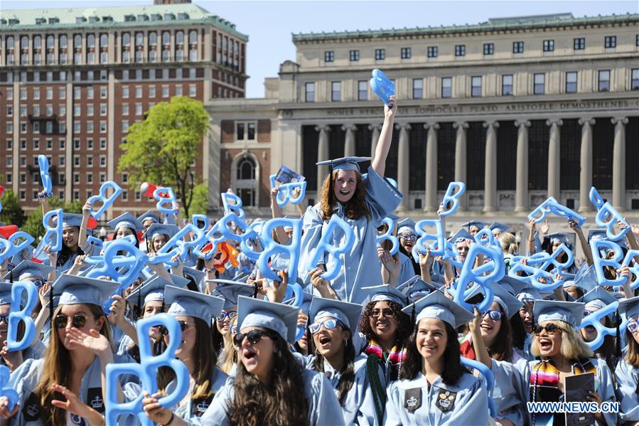 U.S.-NEW YORK-COLUMBIA UNIVERSITY-COMMENCEMENT CEREMONY