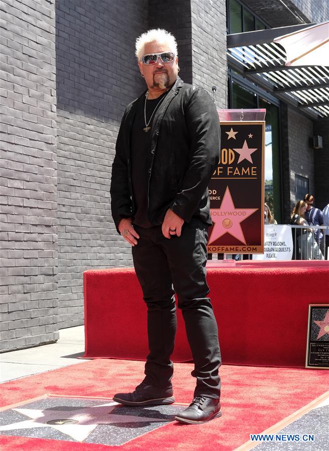 U.S.-LOS ANGELES-GUY FIERI-HOLLYWOOD WALK OF FAME-STAR CEREMONY