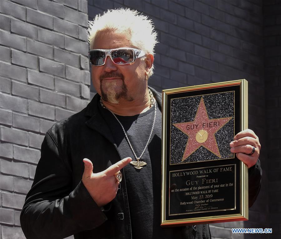 U.S.-LOS ANGELES-GUY FIERI-HOLLYWOOD WALK OF FAME-STAR CEREMONY