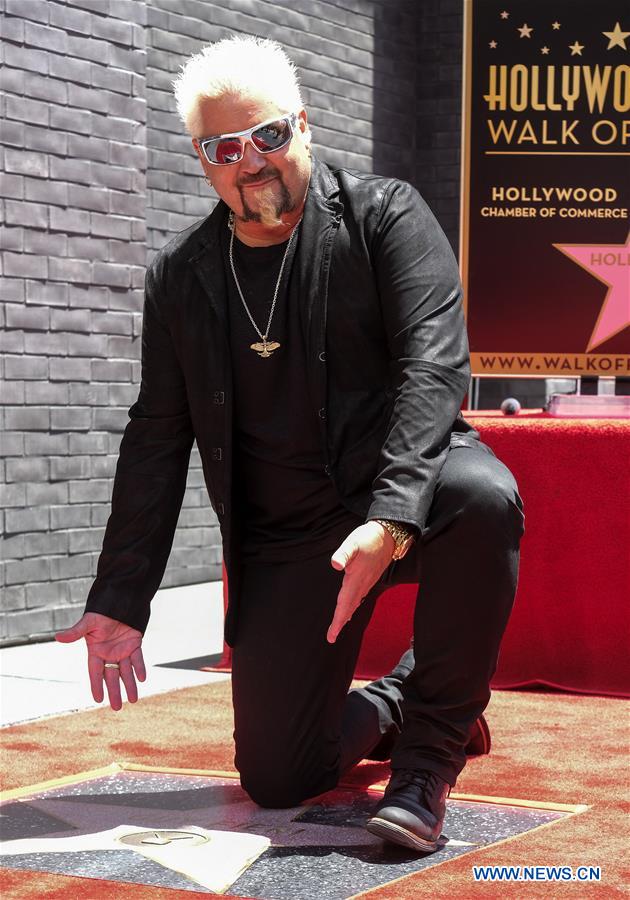 U.S.-LOS ANGELES-GUY FIERI-HOLLYWOOD WALK OF FAME-STAR CEREMONY