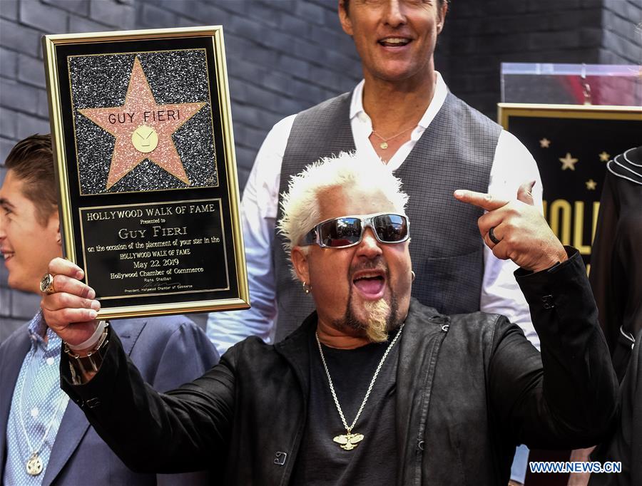 U.S.-LOS ANGELES-GUY FIERI-HOLLYWOOD WALK OF FAME-STAR CEREMONY