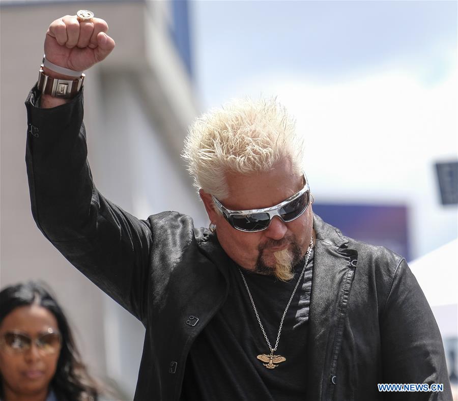 U.S.-LOS ANGELES-GUY FIERI-HOLLYWOOD WALK OF FAME-STAR CEREMONY