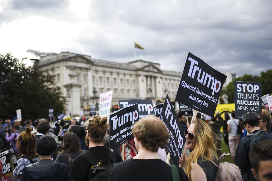 BRITAIN-LONDON-U.S.-TRUMP-PROTEST