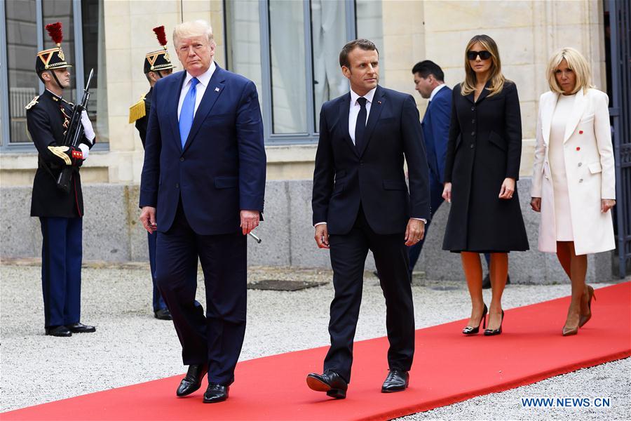 FRANCE-CAEN-MACRON-TRUMP-D-DAY COMMEMORATIONS