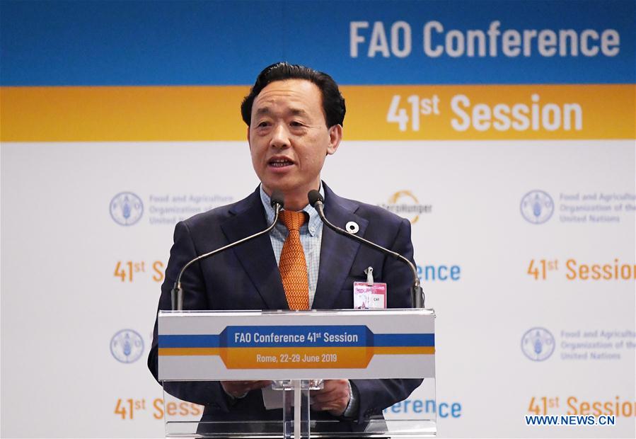 ITALY-ROME-FAO-NEW DIRECTOR-GENERAL-CHINA-QU DONGYU