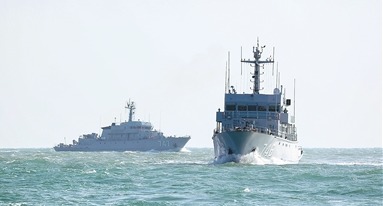 海军某大队组织训练