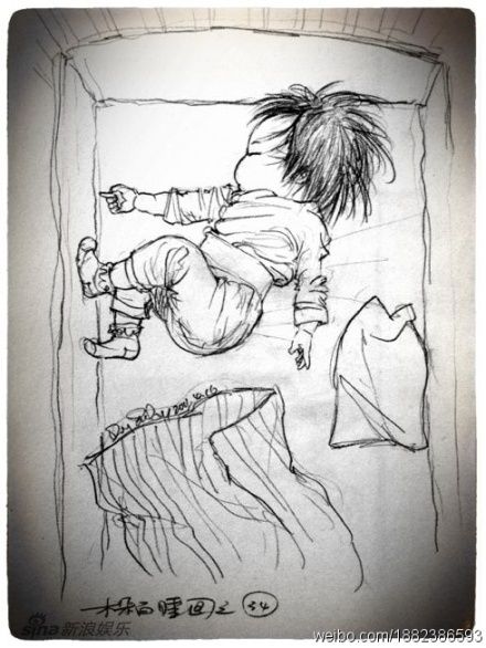 父亲为女儿画"百睡图"走红 网友赞超萌超有爱【37】