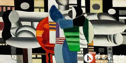 法国立体派艺术家费尔南德·莱热的作品《红桌旁的三个女人》