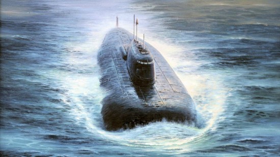 前苏联红海军主力战舰凶猛油画【2】