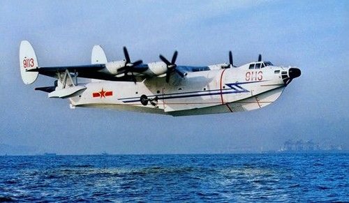 解放军部队装备的水轰-5水上飞机