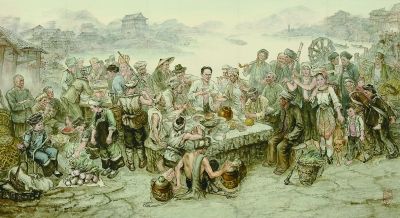 萧沛苍黄兴与华兴会(油画)张庆涛中国工人运动领袖邓中夏(国画)李 宽