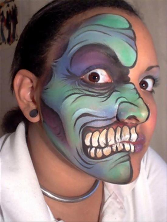 吓死人不偿命的惊悚脸部彩绘【26】