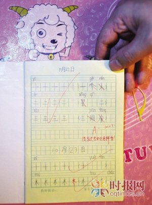 小学生写对字遭老师批评称没教过的字应用拼音