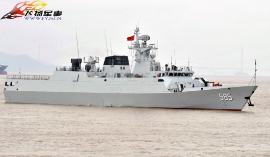 中国海军056型护卫舰585百色舰