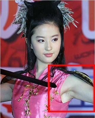 刘亦菲腋毛随风飘章子怡q弹小乳被摸 揭女星尴尬瞬间【2】