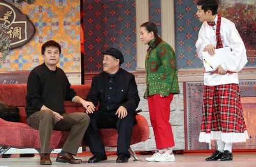 小沈阳长裙亮相