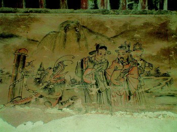 山东巨野又现三幅古代壁画 年代有待考证(图)