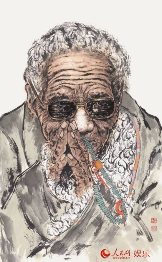 高清:著名央视节目主持人朱军人物类画作集锦[图]【2】