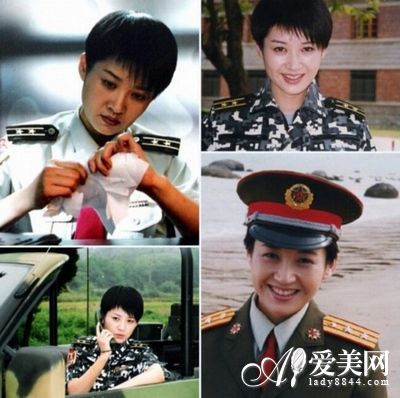 刘涛曝青涩军装照女星军装清纯派pk英姿派6