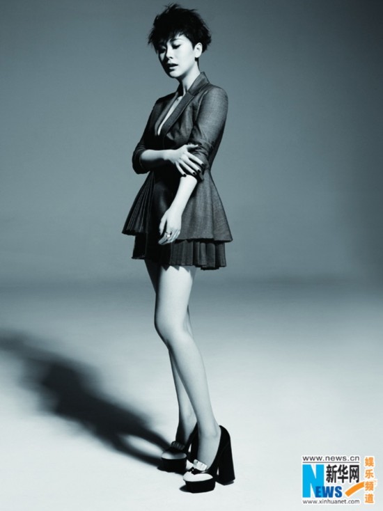 海清时尚大片干练洒脱 刚柔并蓄展现别致女人味【2】