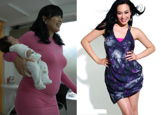 范冰冰减肥励志屏保走红 盘点明星发福照