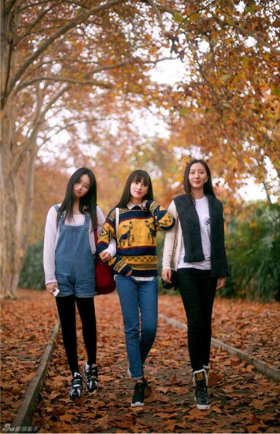 武大校花黄灿灿初冬校园美照 被赞最美(图)