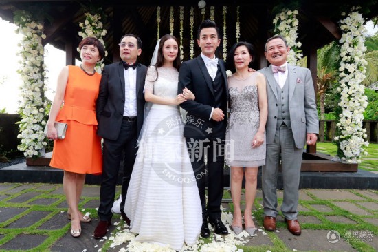 杨幂刘恺威一家全家福