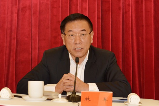 中国侨联主席林军,副主席董中原,李卓彬,乔卫,康晓萍,李昭玲,许荣茂