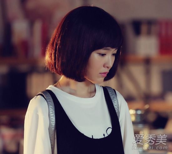 摘掉短发头套!《何以笙箫默》唐嫣长发发型美美哒