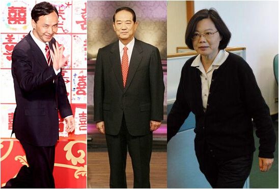 朱立伦蔡英文暗角力 拜会宋楚瑜拉拢第三势力(图)--台湾频道--人民网