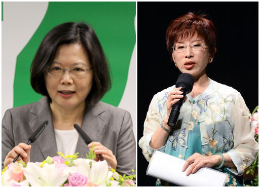 台湾上演"两个女人战争" 蔡英文与洪秀柱隔空较劲