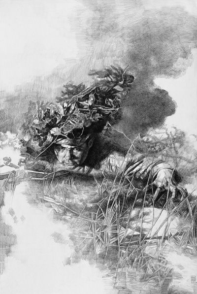 永恒的礼赞—对三幅英烈人物素描画作的回忆-党史频道-人民网