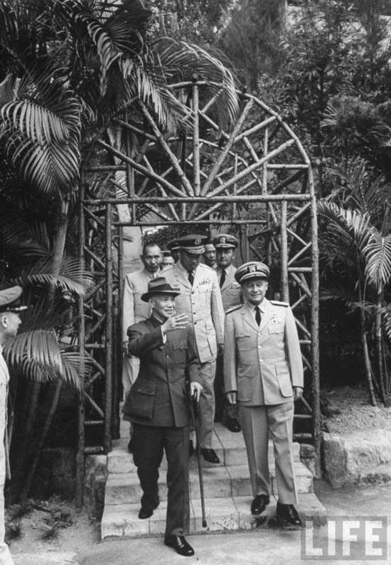 蒋介石晚年台湾生活照 一代枭雄的落日余晖