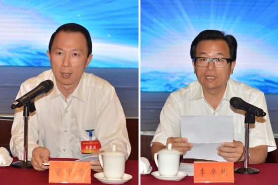 中国侨联主席林军,副主席董中原,李卓彬,乔卫,康晓萍,陈有庆,李昭玲