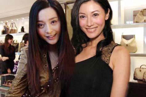 范冰冰李嘉欣贴脸比美